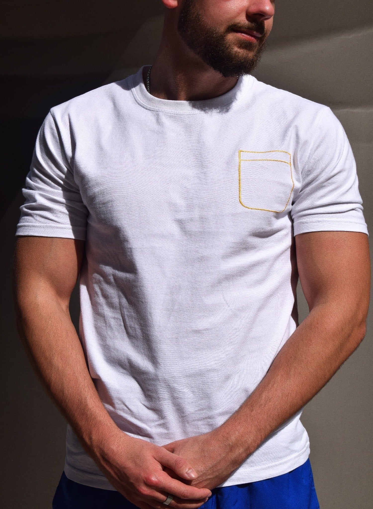 Luxe Pocket Tee - White – Cino Apparel