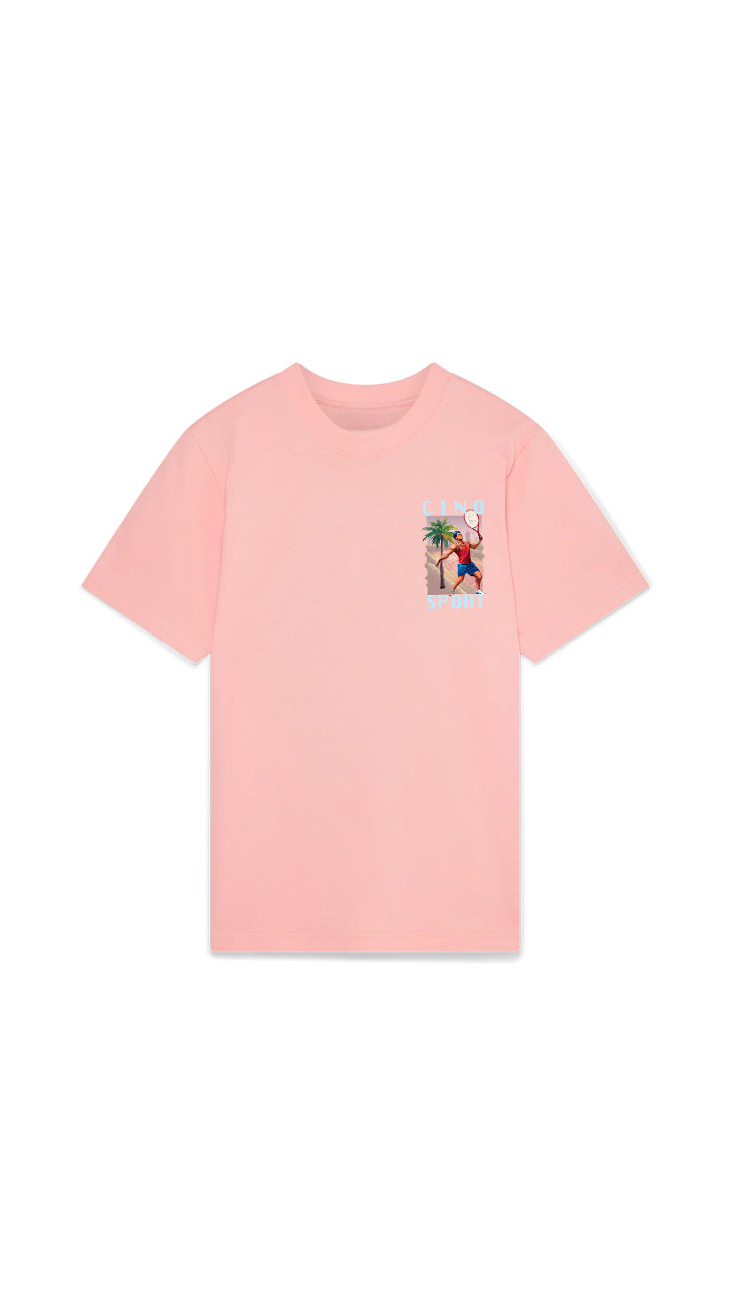 Tennis T-Shirt | Salmon Pink