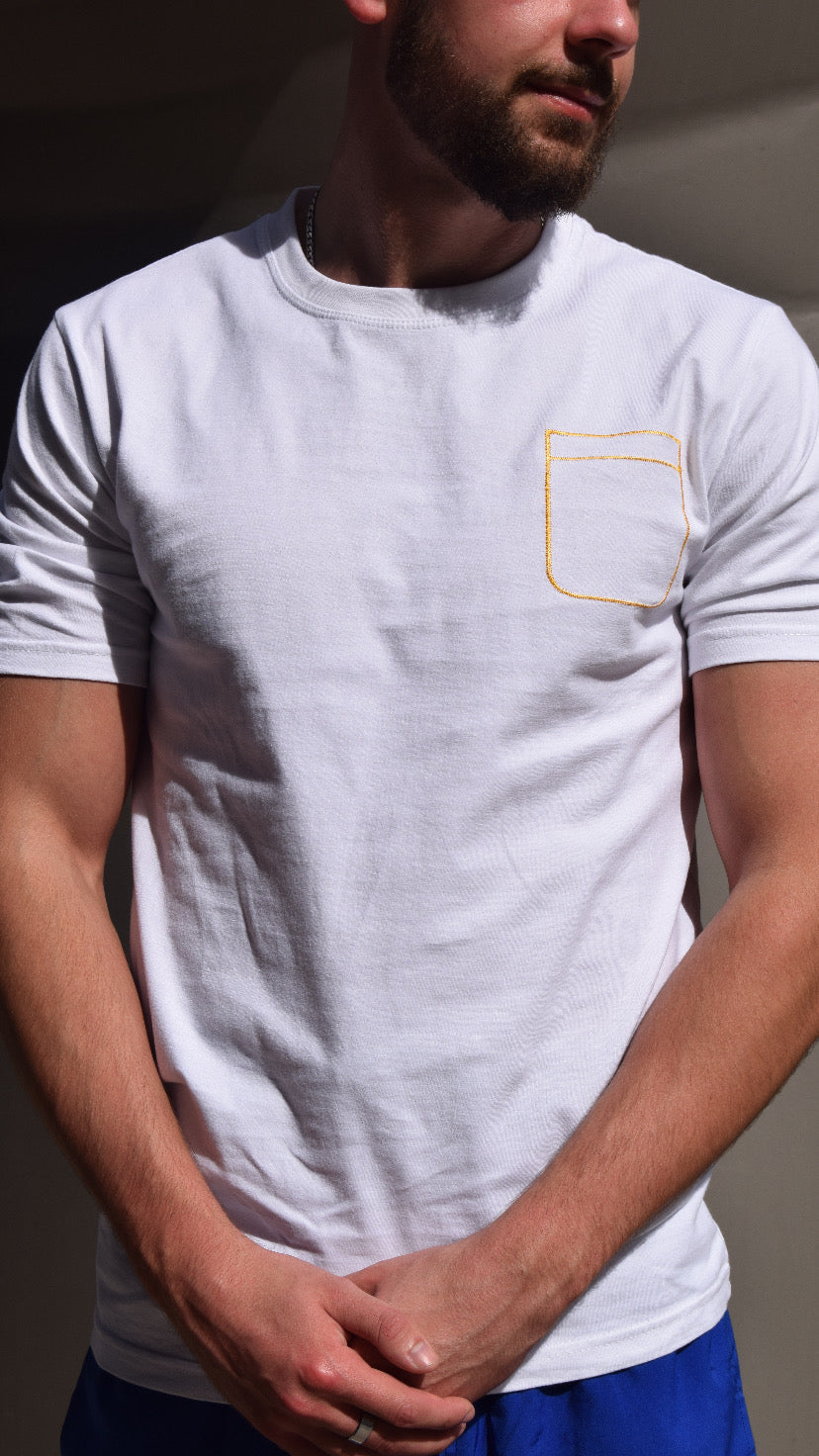 Luxe Pocket Tee - White